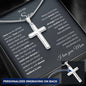 To My Son | I Love You 0 Personalized Cross Necklace