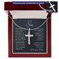 To My Son | I Love You 0 Personalized Cross Necklace