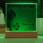 For Stepped Up Dad | Square Acrylic Plaque