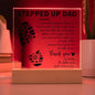 For Stepped Up Dad | Square Acrylic Plaque