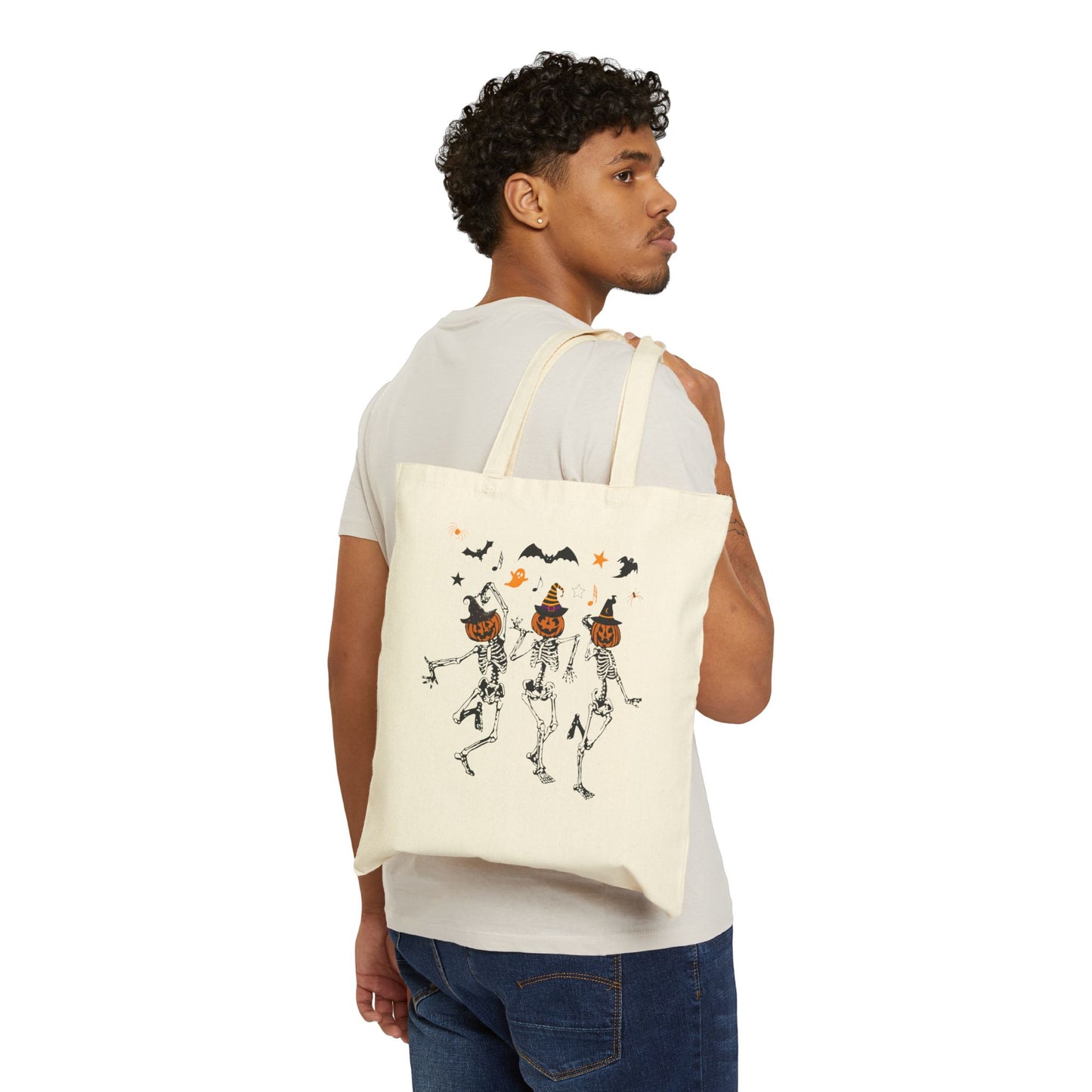 Dancing Skeletons Canvas Tote Bag