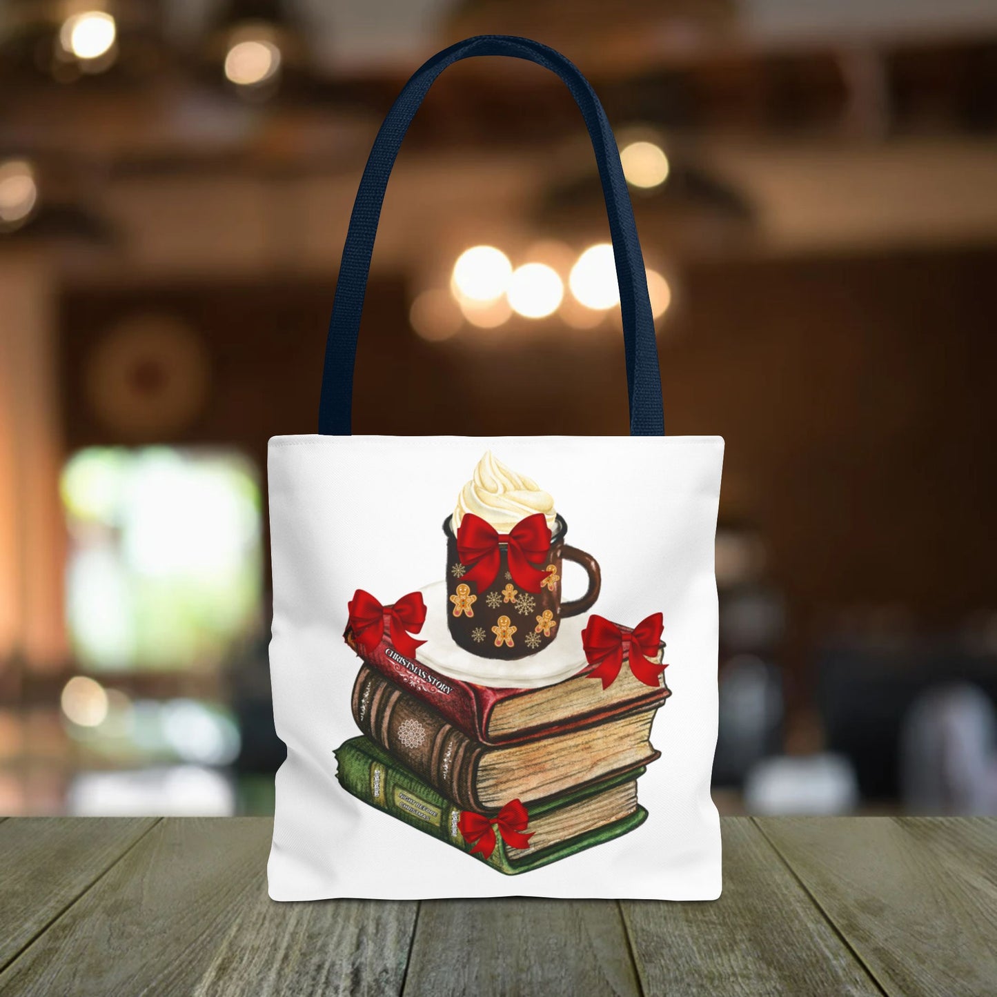 Books and Cocoa Tote Bag