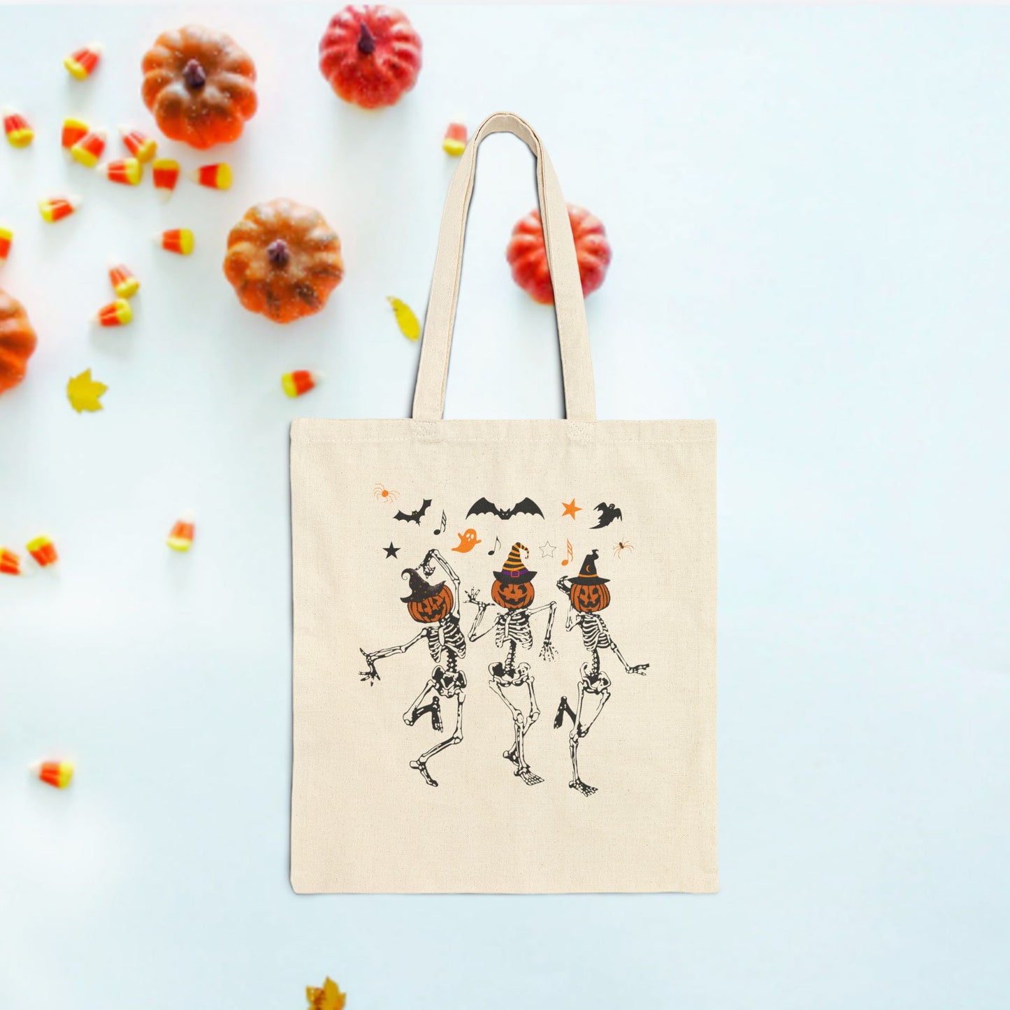 Dancing Skeletons Canvas Tote Bag